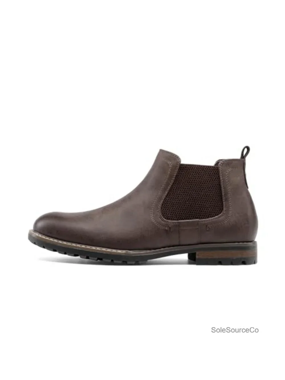 Men's Slip-On Chelsea Ankle Boot Faux Leather Casual